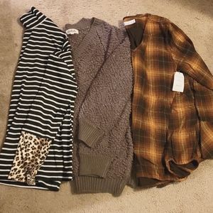 Lot of 3 Womens Shirts Size Large